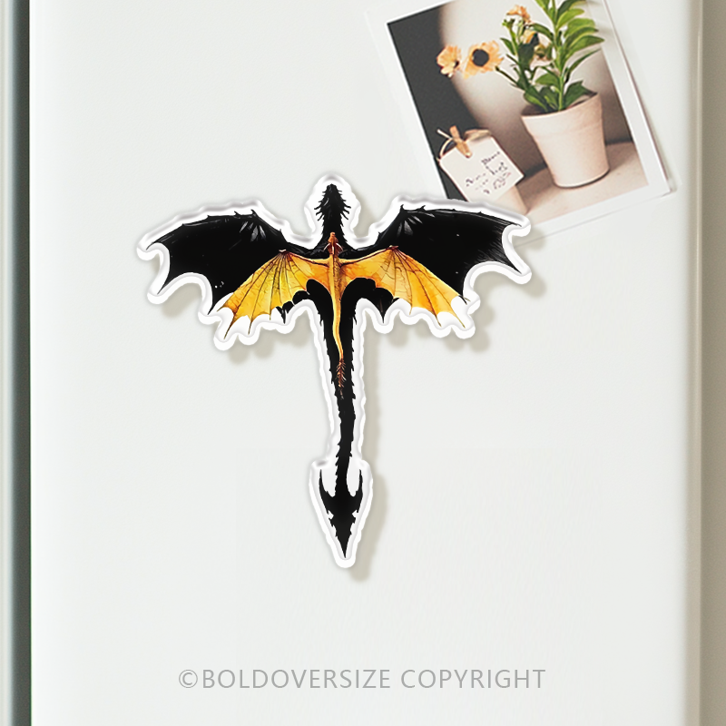 Vintage Dragon Acrylic Refrigerator Magnets