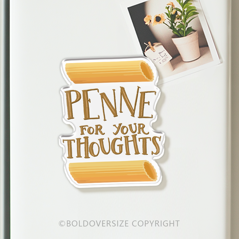 Vintage Penve For Your Thoughts Acrylic Refrigerator Magnets
