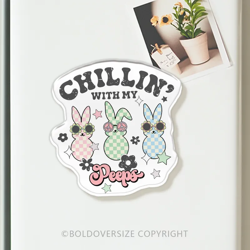 Vintage Easter Peeps Refrigerator Magnets