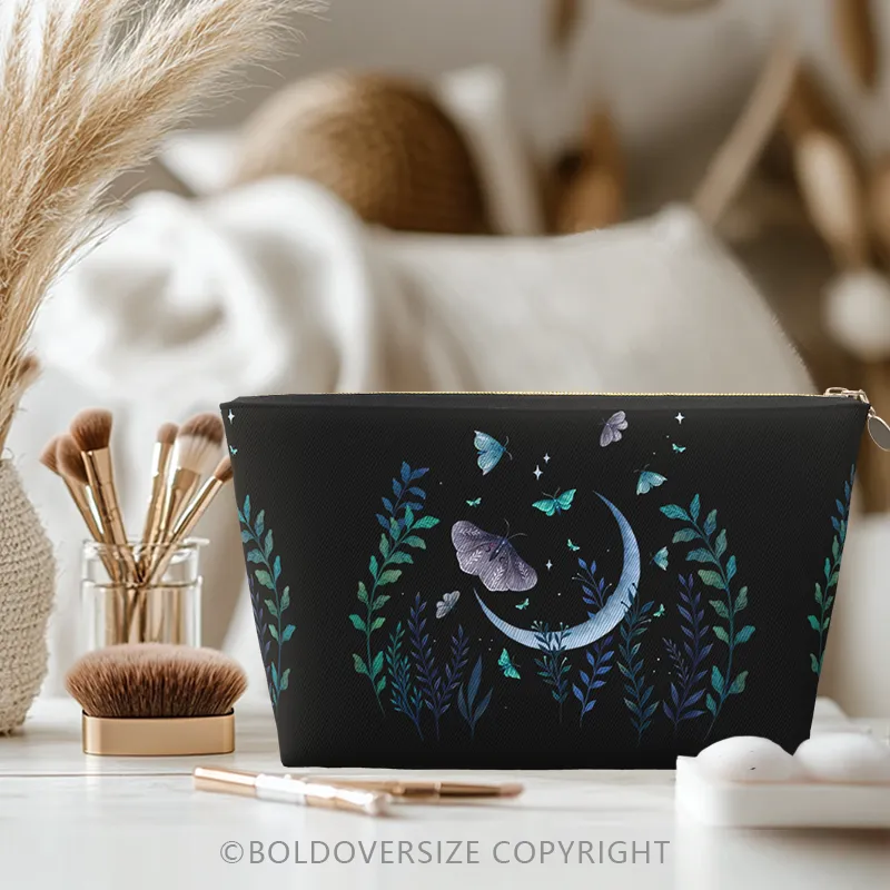 Vintage Butterfly & Moon Makeup Bags