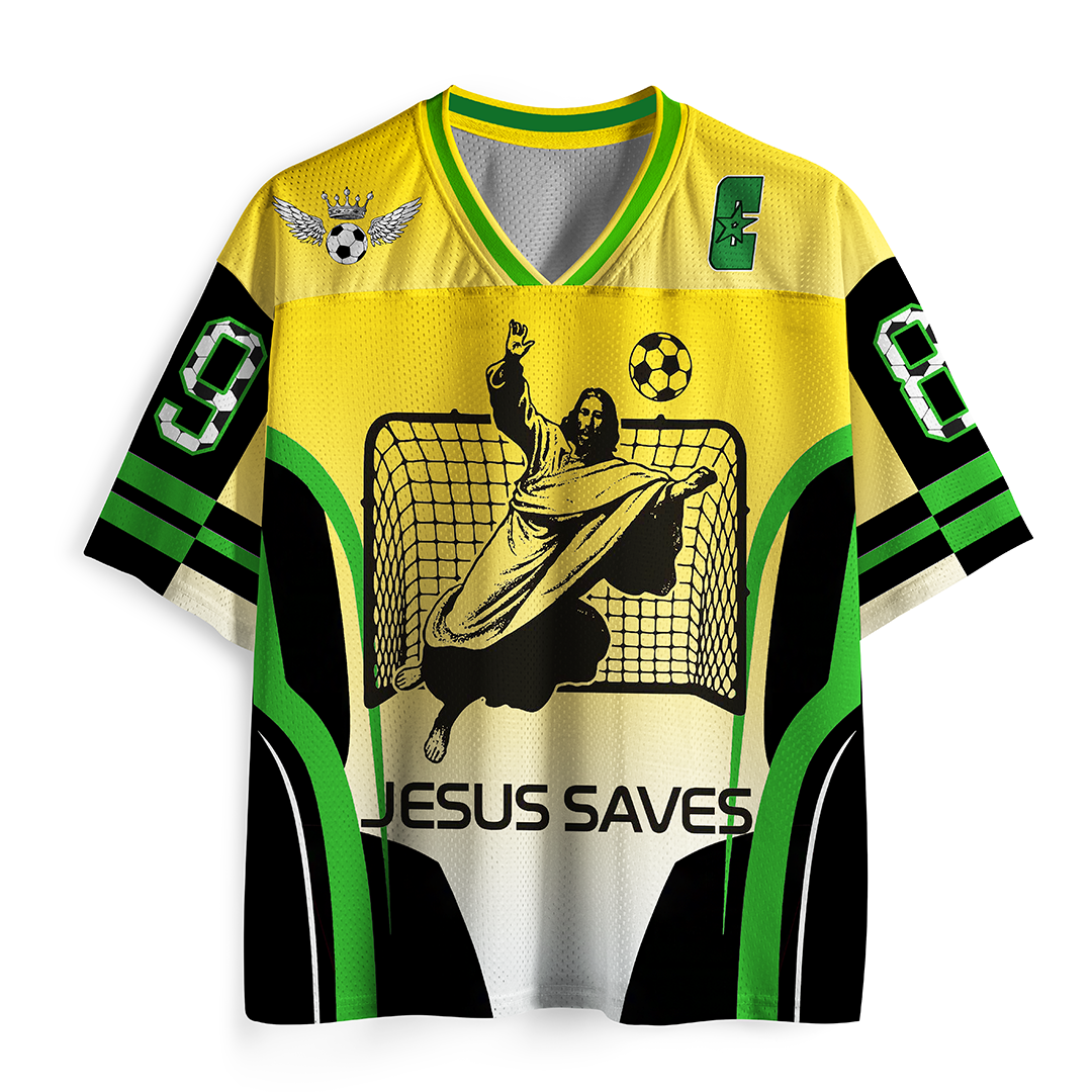 Vintage Jesus Saves Mesh Jersey