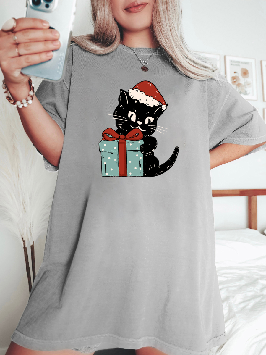 Plus size hotsell christmas cat dress