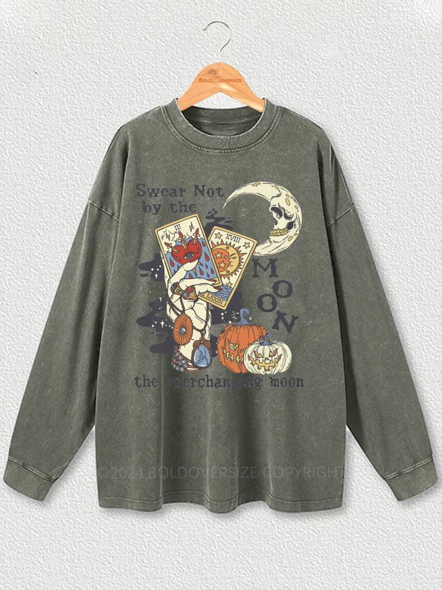 Vintage Western Halloween Washed Long Sleeve Shirt