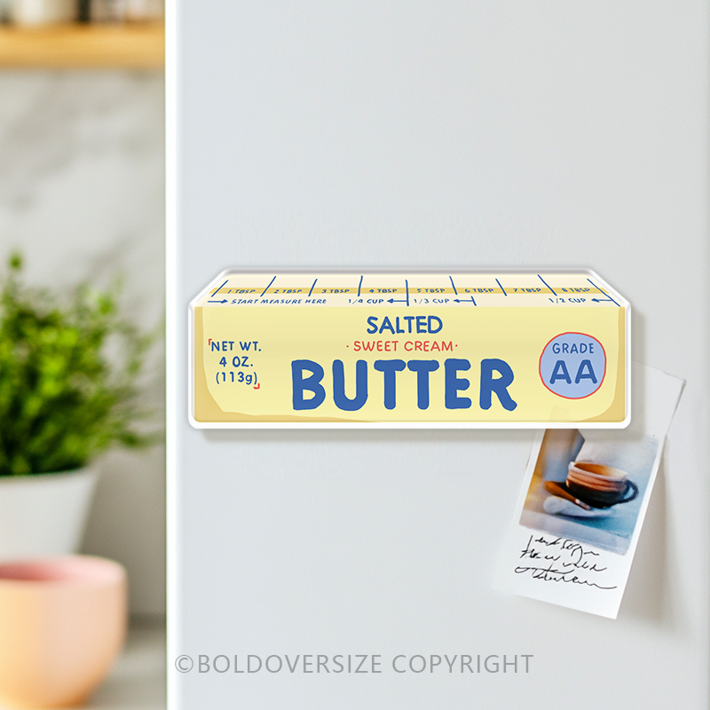 Vintage Butter Acrylic Refrigerator Magnets