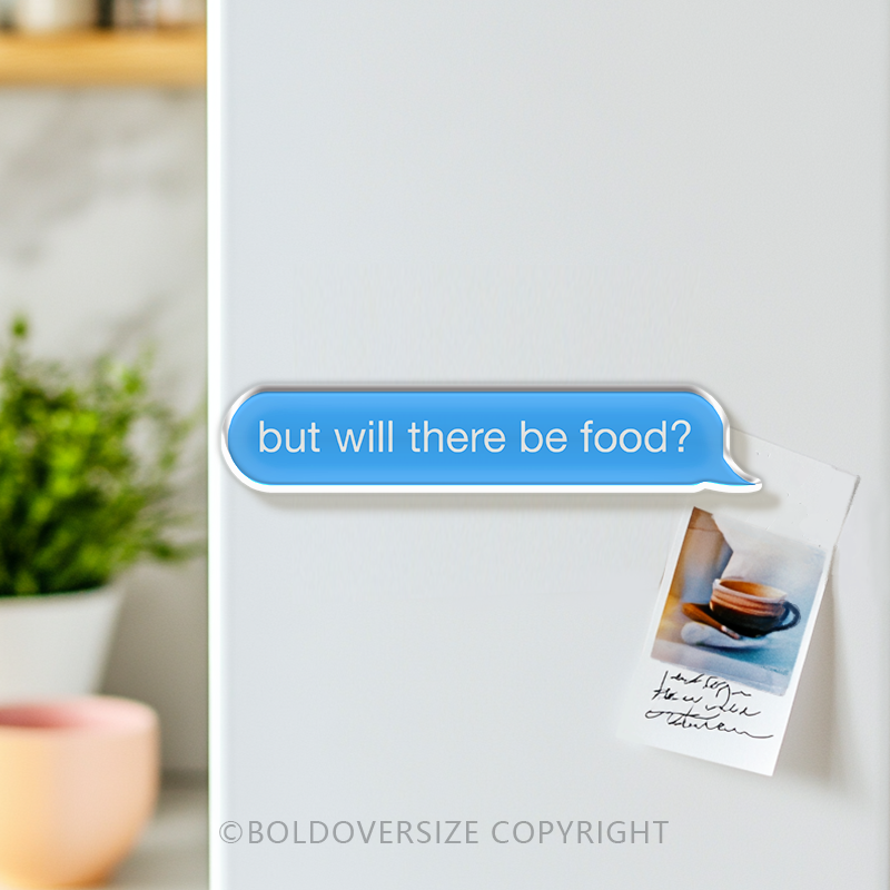 Vintage But Will There Be Food Acrylic Refrigerator Magnets