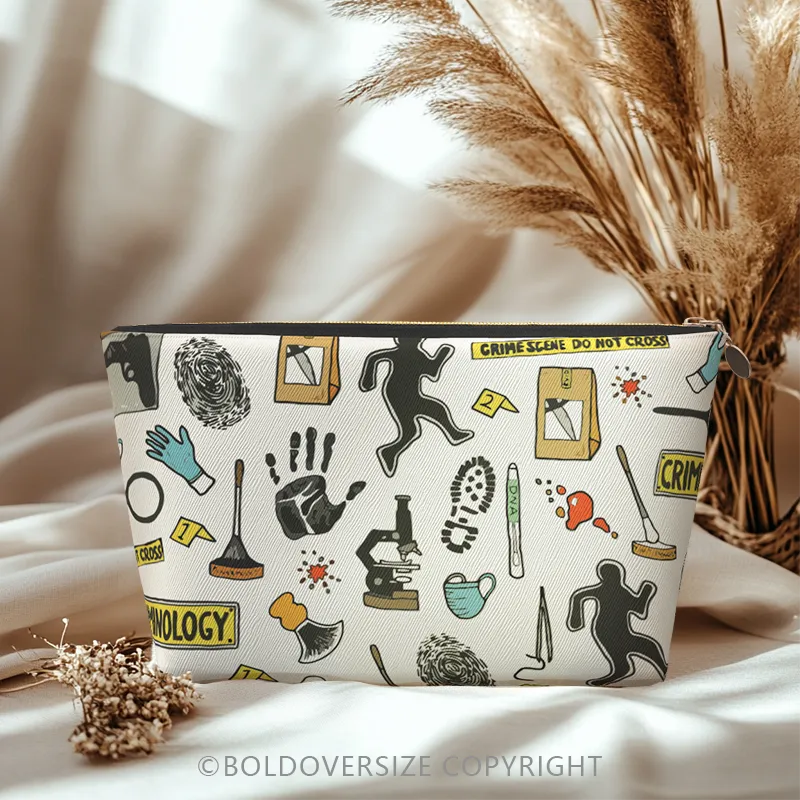 Vintage Criminologist Makeup Bags