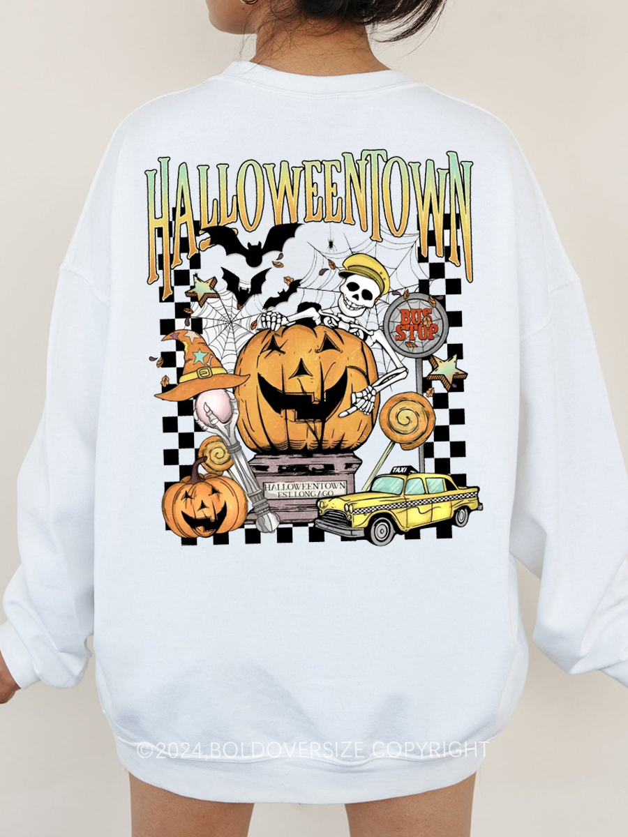 Vintage Welcome To Halloween Town Sweatshirt