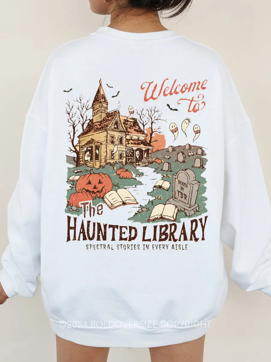 Vintage Haunted Library Sweatshirt