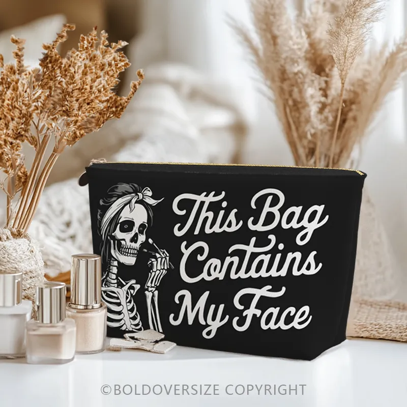 Vintage Skeleton Makeup Bags