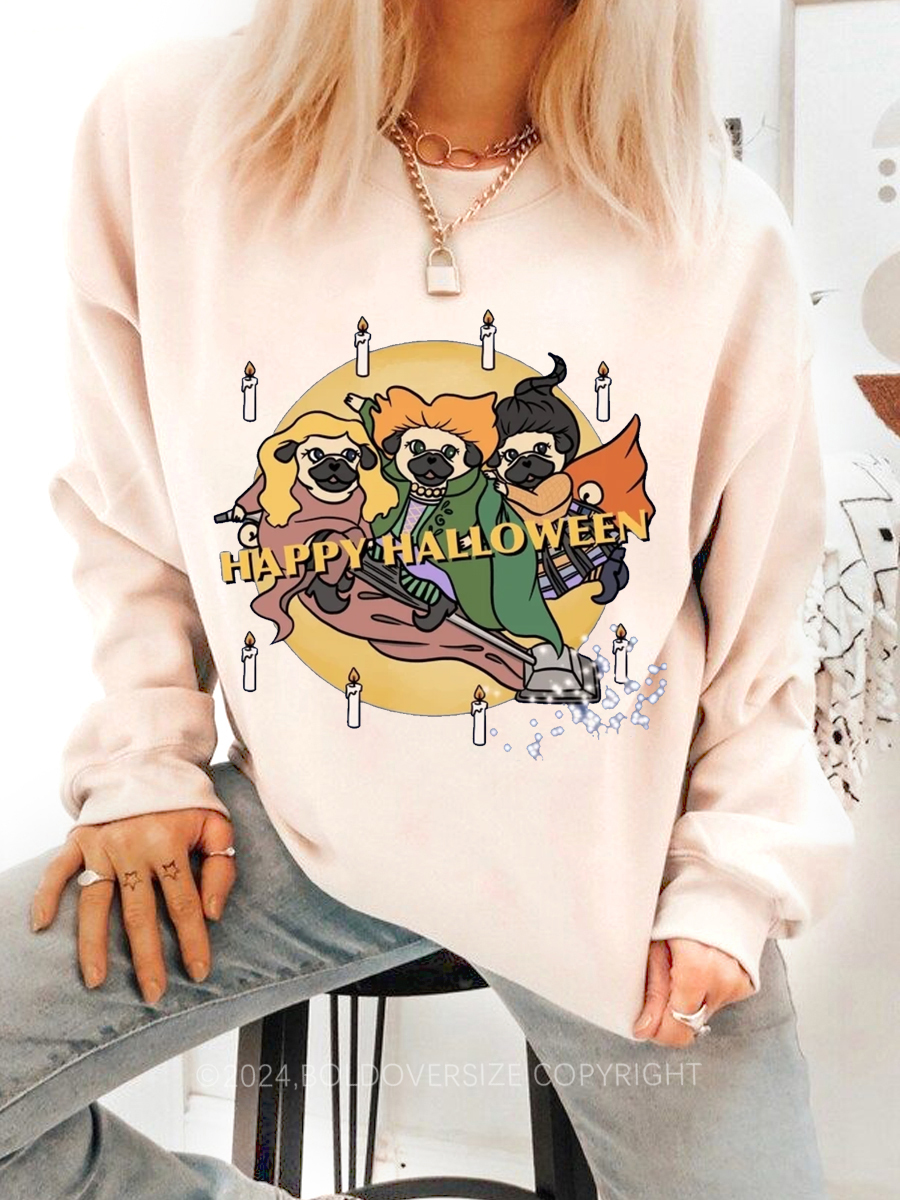Vintage Dog Halloween Sweatshirt