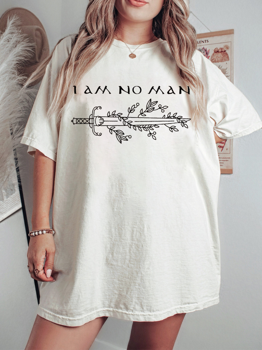 Vintage I Am No Man T-Shirt