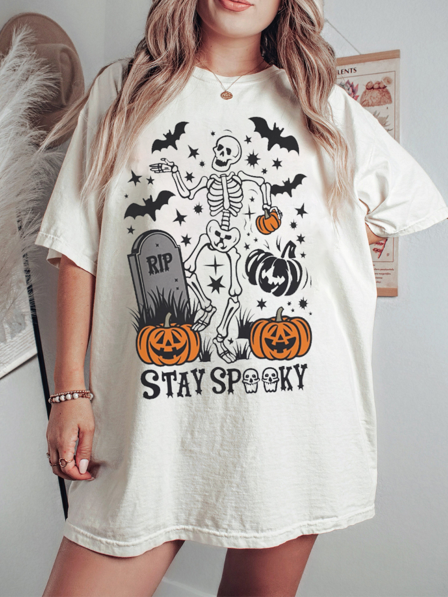 Vintage Stay Spooky Pumpkin T-Shirt