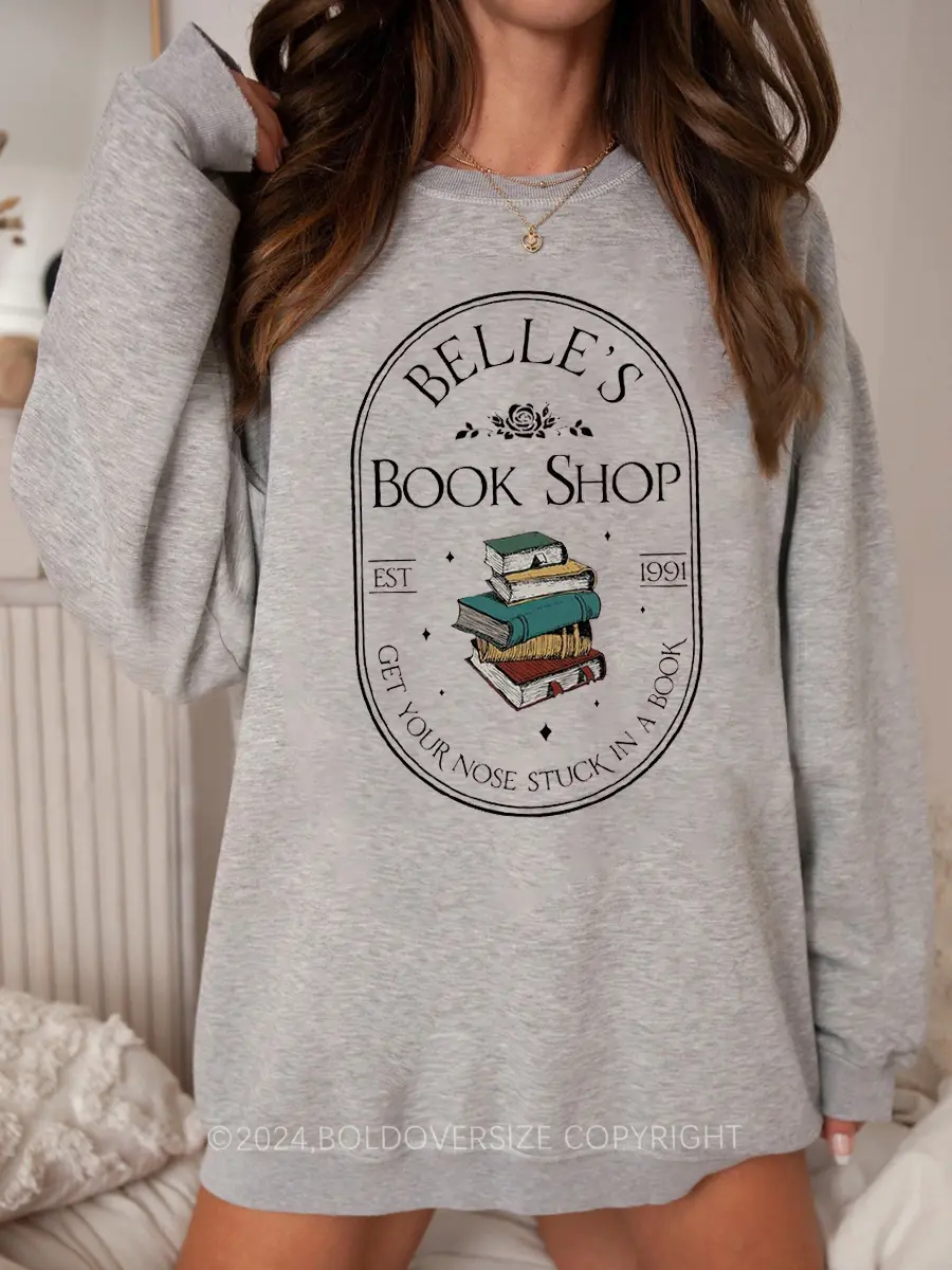 Vintage Tale As Old As Time Belle'S Book Shop Sweatshirt