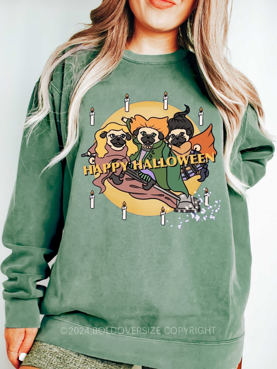 Vintage Dog Halloween Sweatshirt