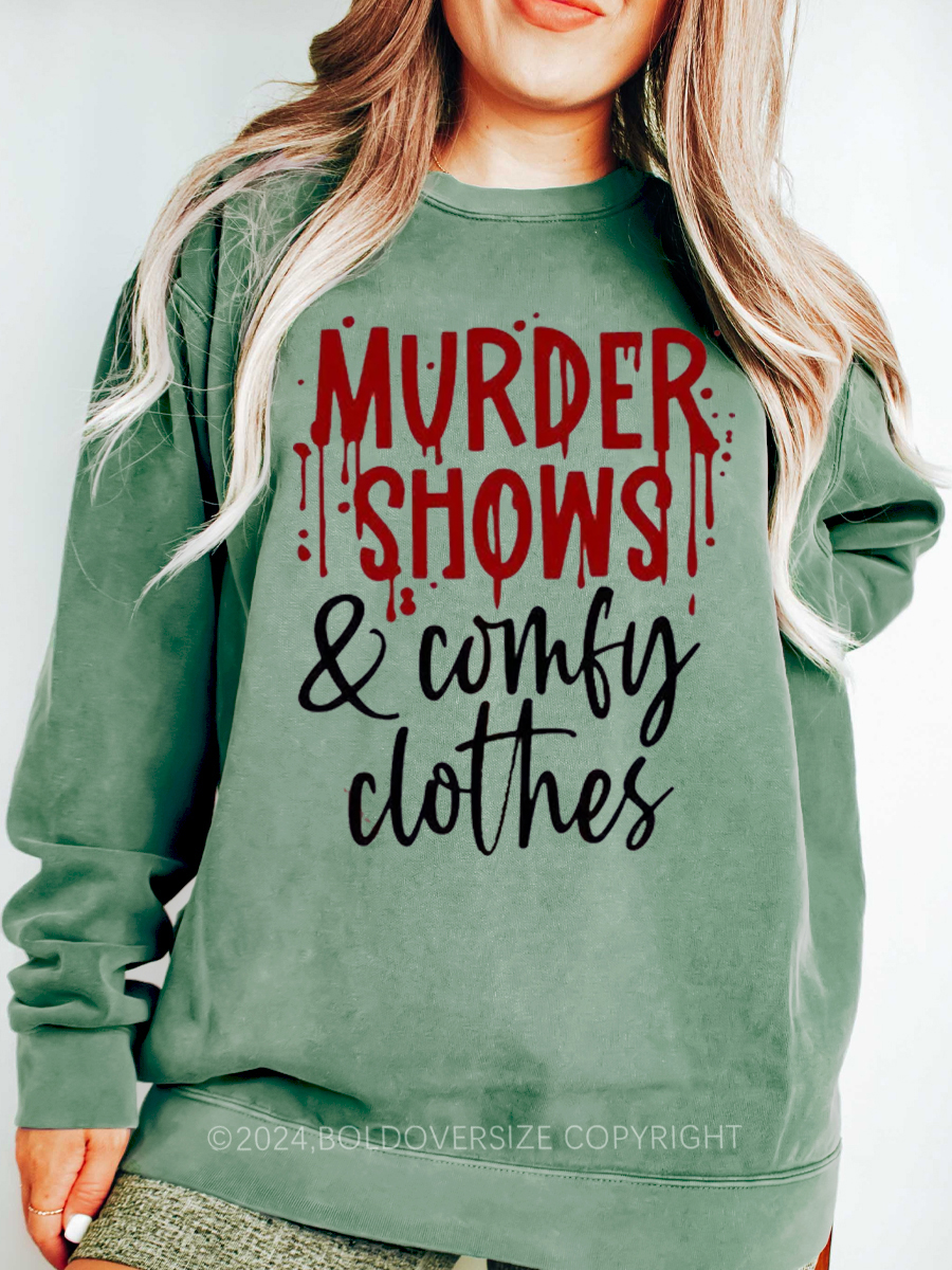 Vintage True Crime Shows And Comfy Clothes Sweatshirt