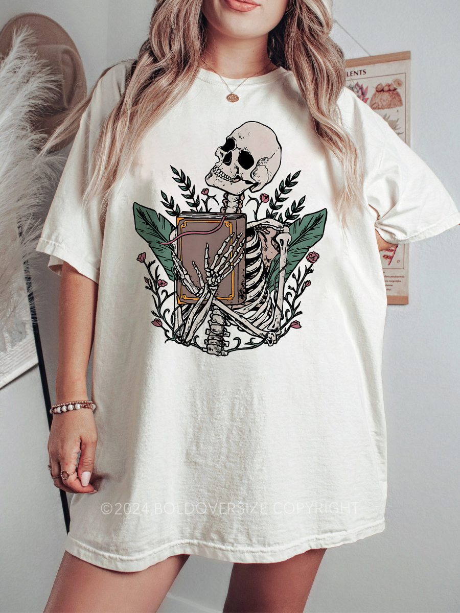 Vintage Skeleton Book Tee