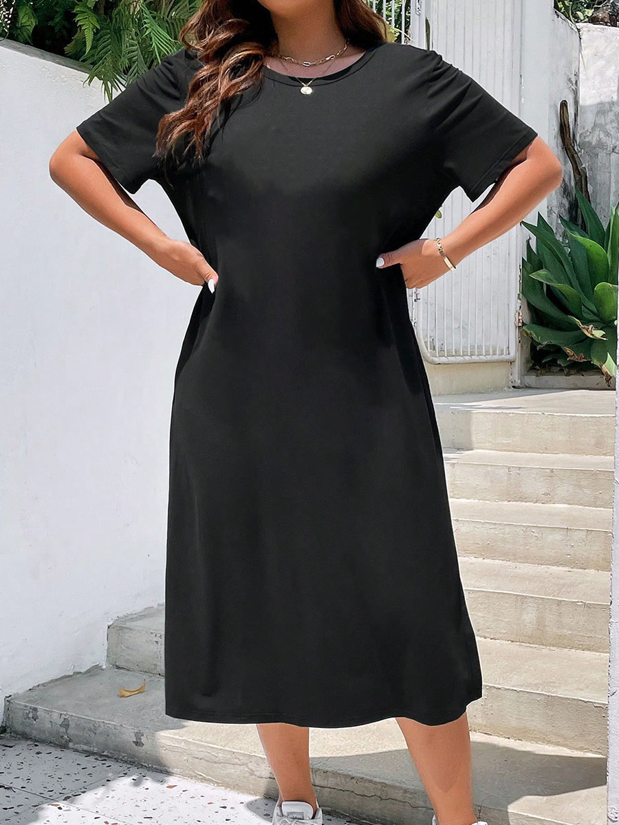 Vintage Split Thigh Tee Dress