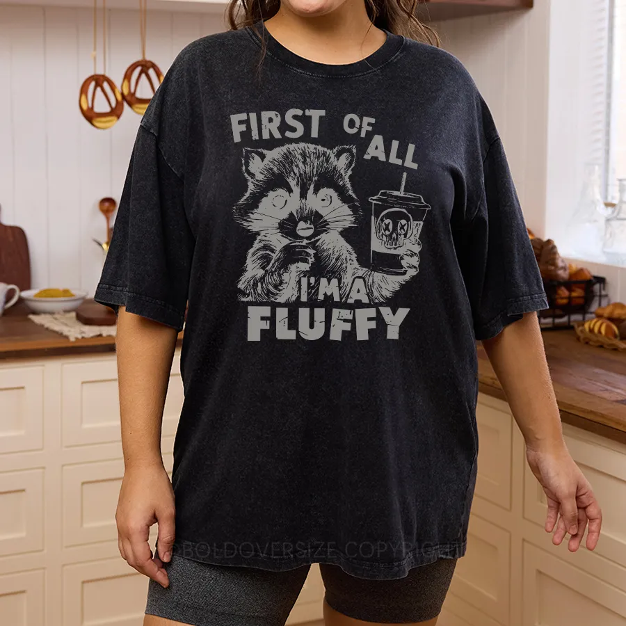 Vintaget I'm Fluffy Washed T-Shirt