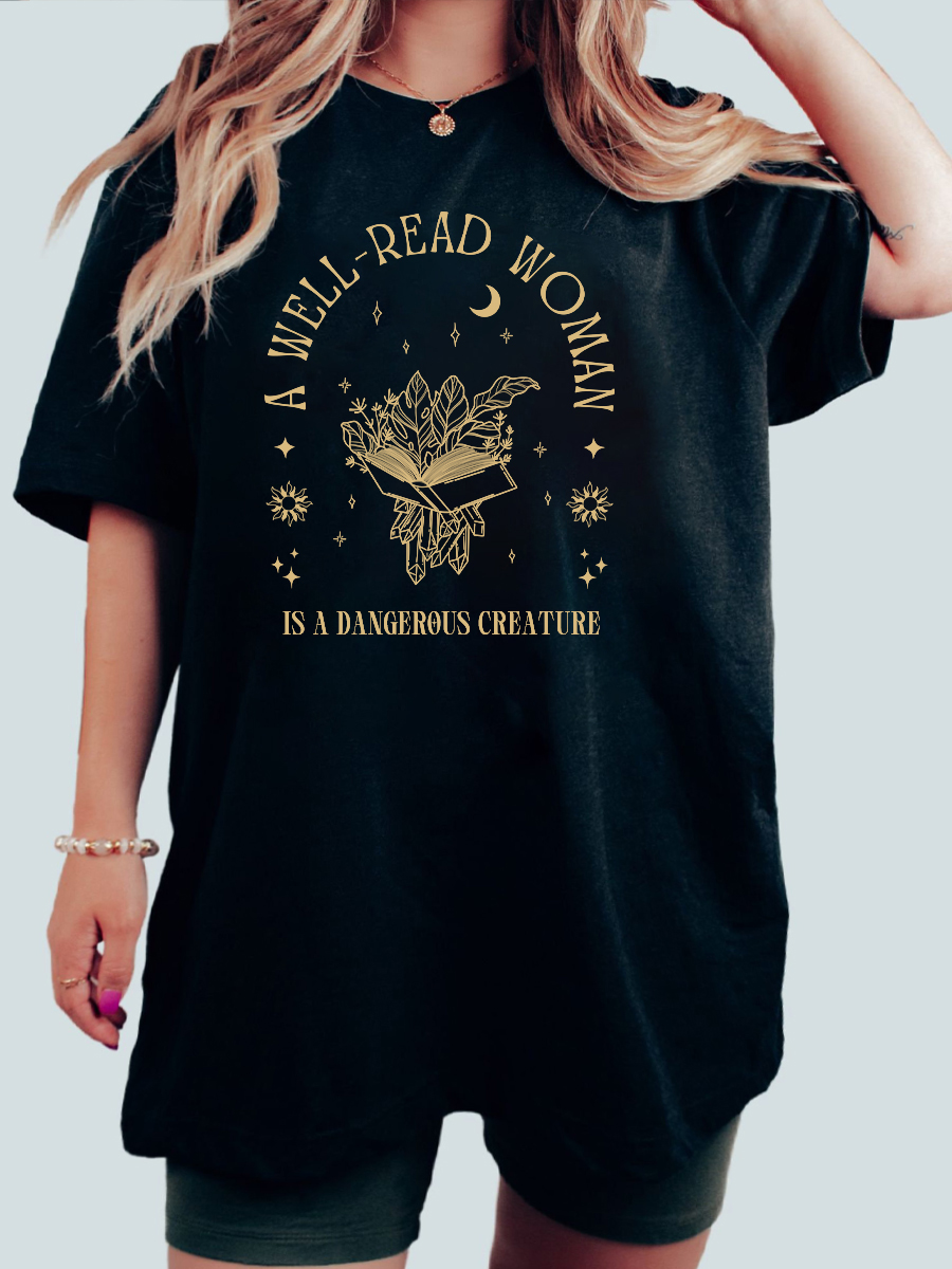 Vintage A Well Read Woman Shirt  