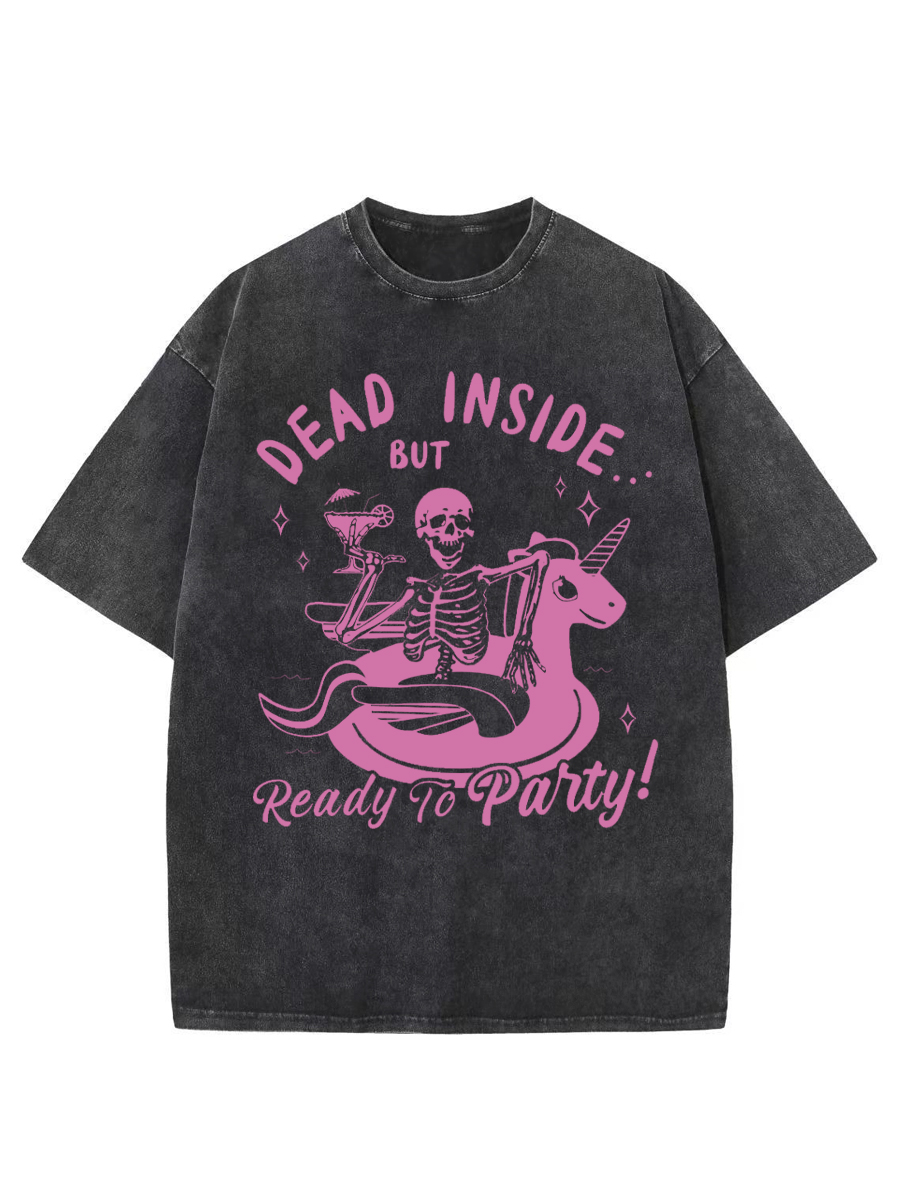 Vintage Dead Inside Washed T-Shirt