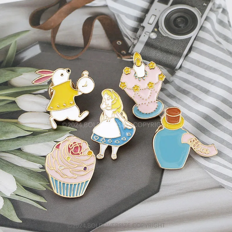 Cute Princess Series Rabbit Magic Bottle Cake Pin