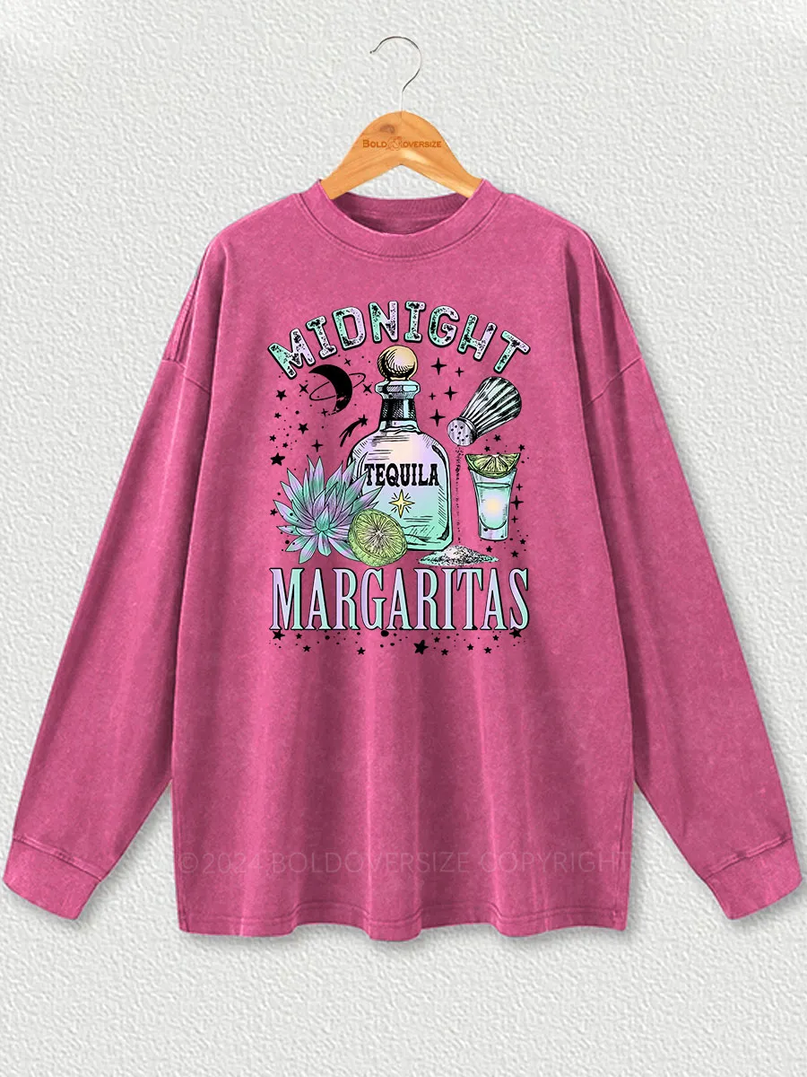 Vintage Midnight Tequila Washed Long Sleeve Shirt