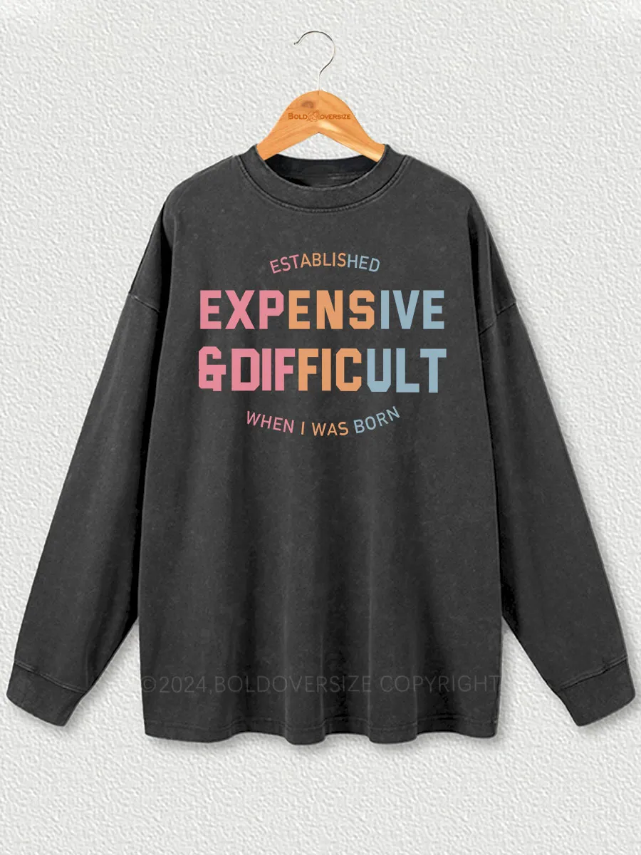 Vintage Expensive & Difficult Washed Long Sleeve Shirt