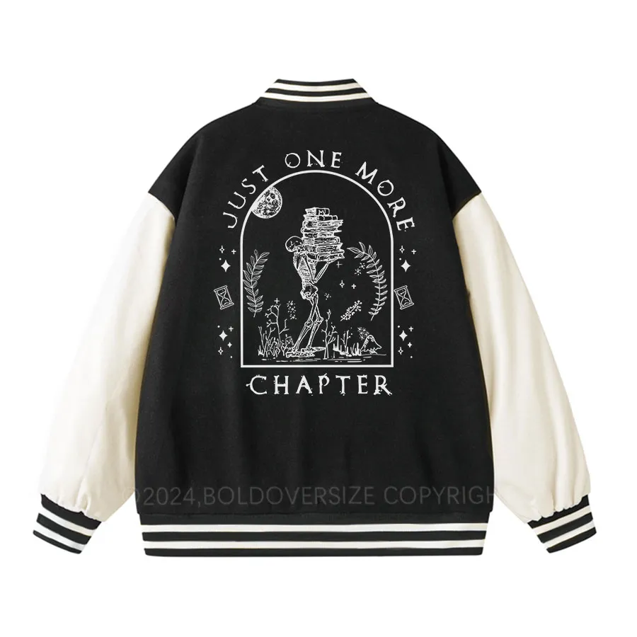Vintage Just One More Chapter Novel Unisex Baseball Jacket