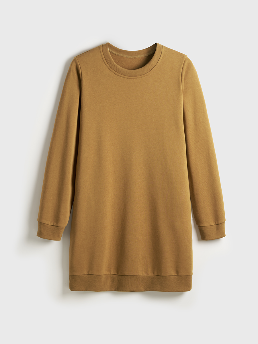 Crewneck Terry Sweatshirt Dress