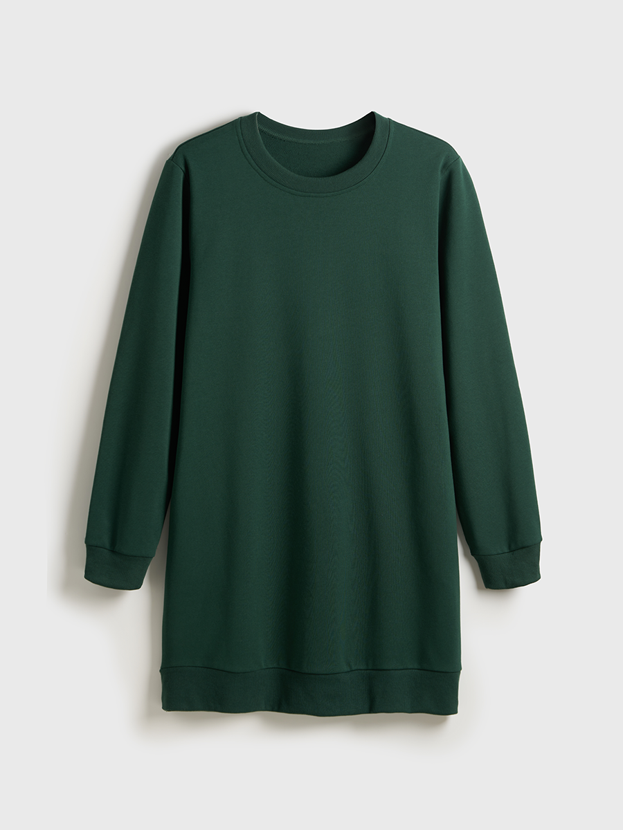 Crewneck Terry Sweatshirt Dress