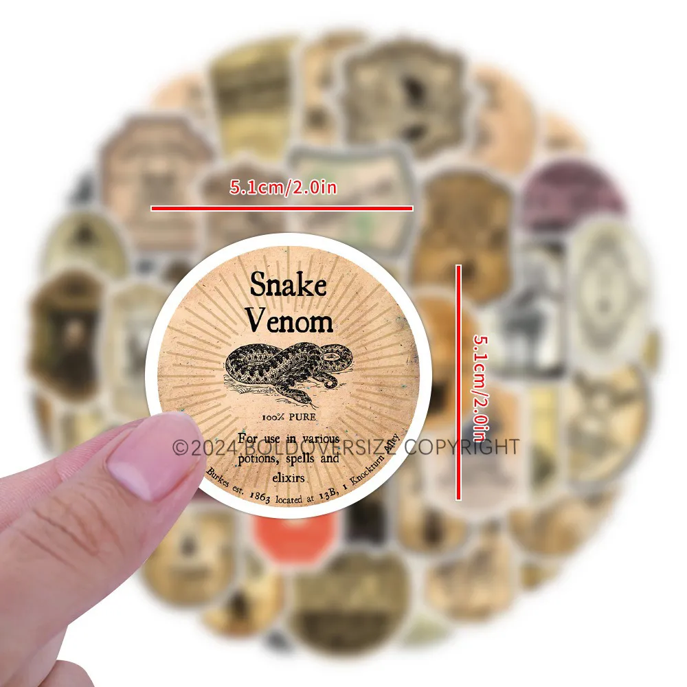 60pcs Potion Label Sticker