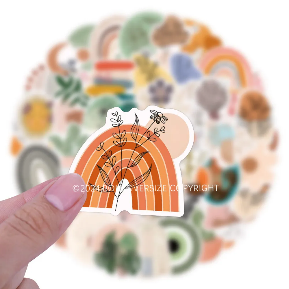 110pcs Retro Bohemian Sticker