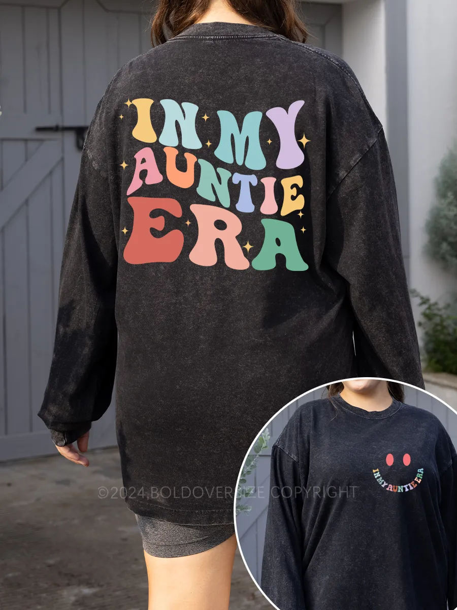 Vintage In My Auntie Era Washed Long Sleeve Shirt
