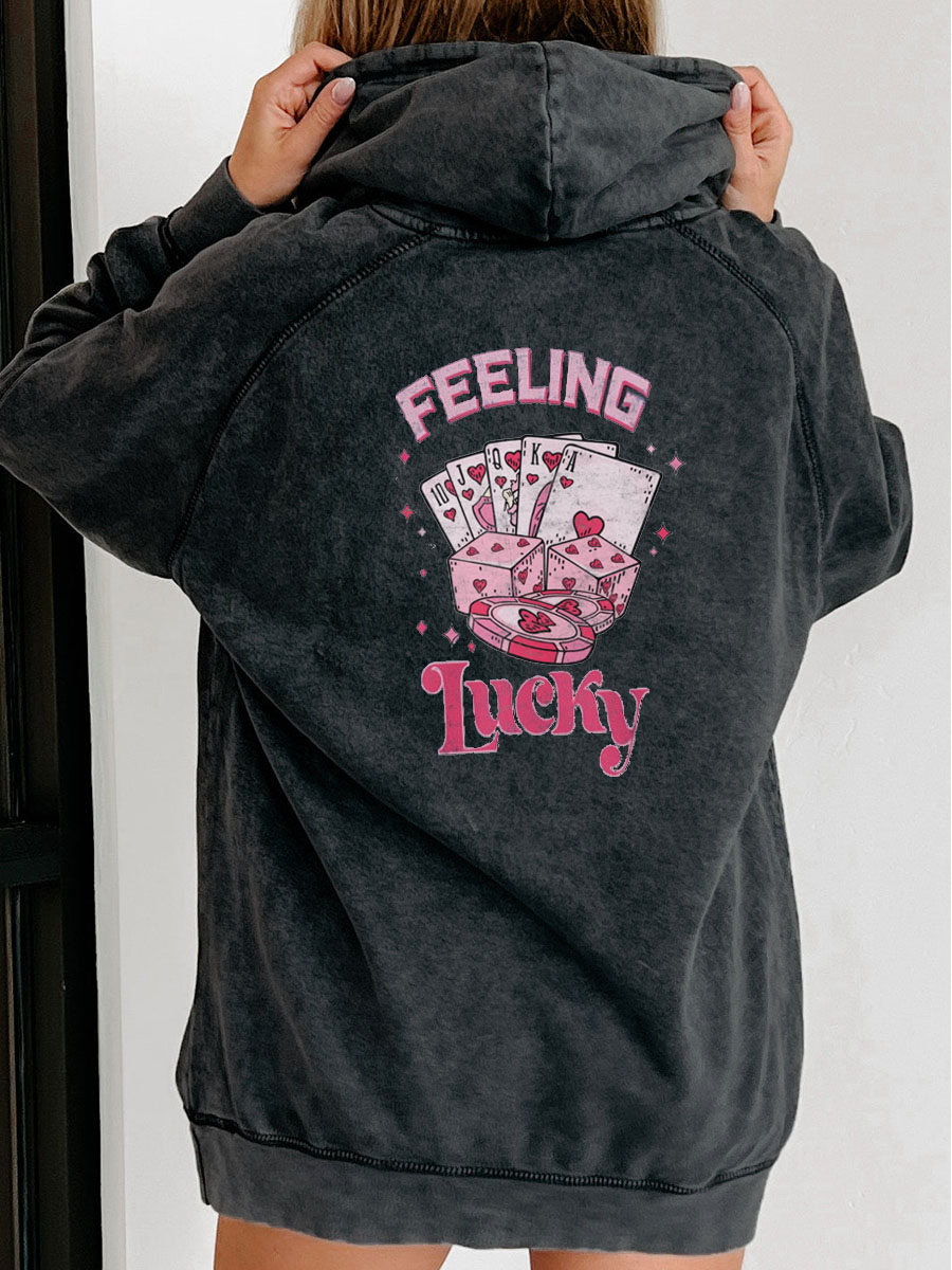 Feeling Lucky Washed Hoodie