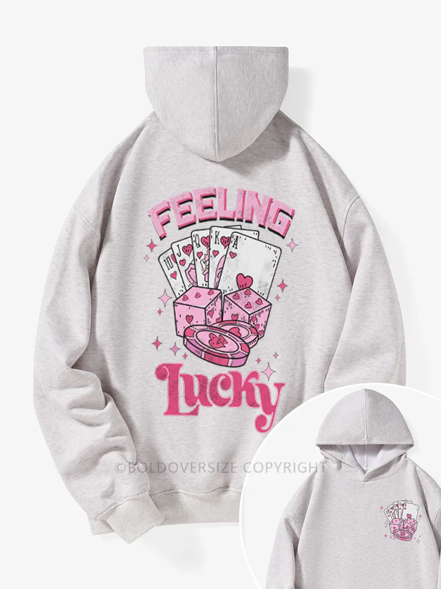Vintage Feeling Lucky Fleece Hoodie Suit