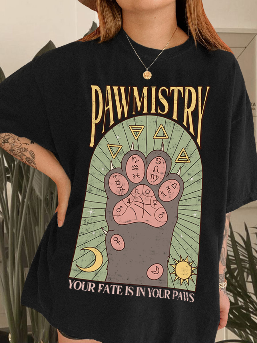 Vintage Your Fate Is In Your Paws Tarot