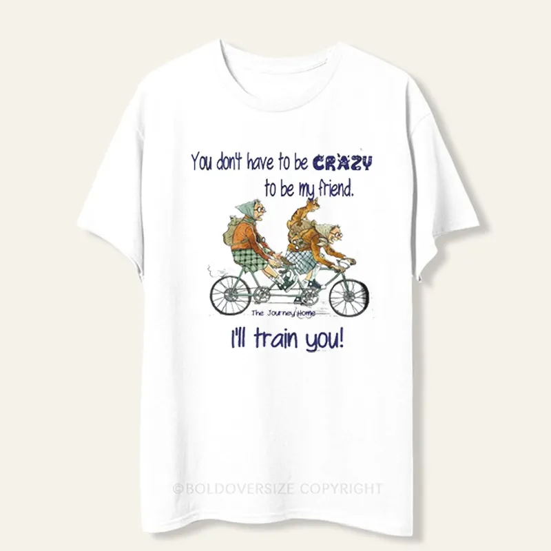 Vintage Interesting Friends Funny Word Tee