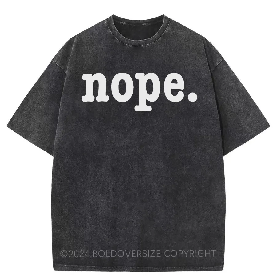 Vintage Nope. Washed T-Shirt