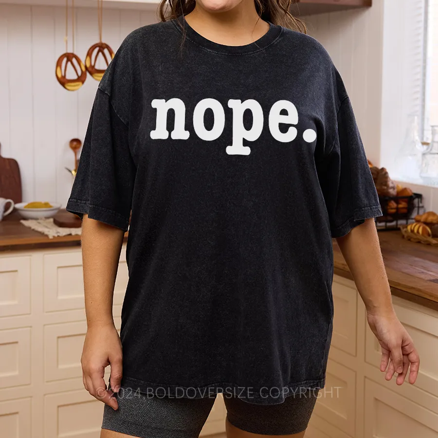 Vintage Nope. Washed T-Shirt