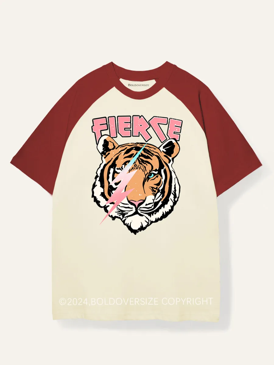 Vintage Tiger Raglan Short Sleeve T-Shirt