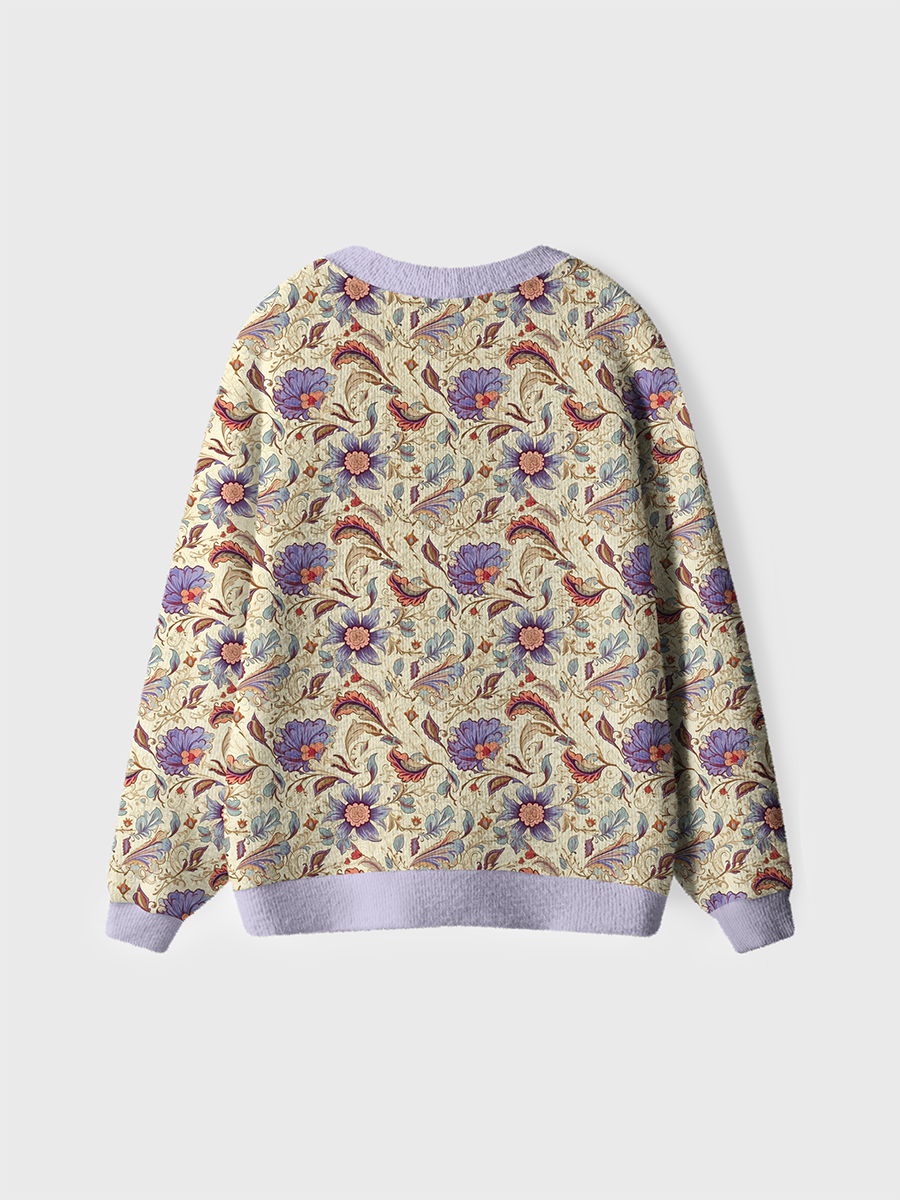 Vintage Victorian Floral Motif Sweaters