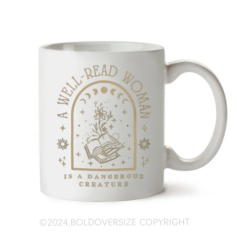 A Well Read Woman Bookish Vintage Mug