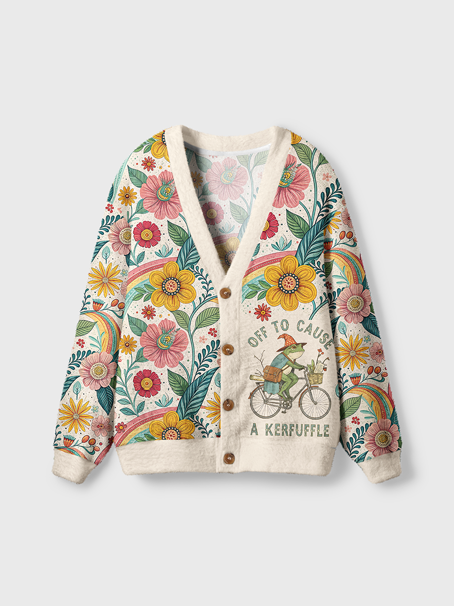 Vintage Off To Cause A Kerfuffle Cardigan Sweaters
