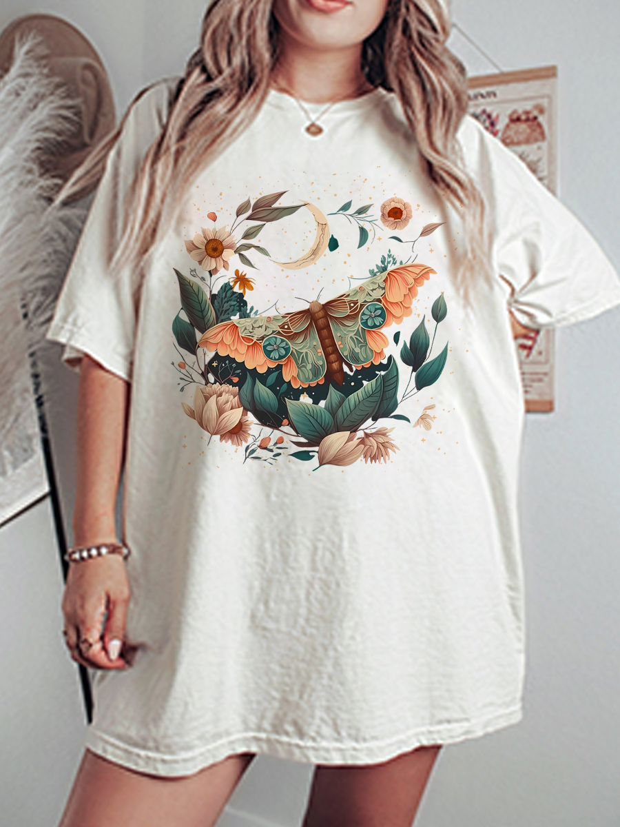 Celestial Flower Moth Comfort Tee