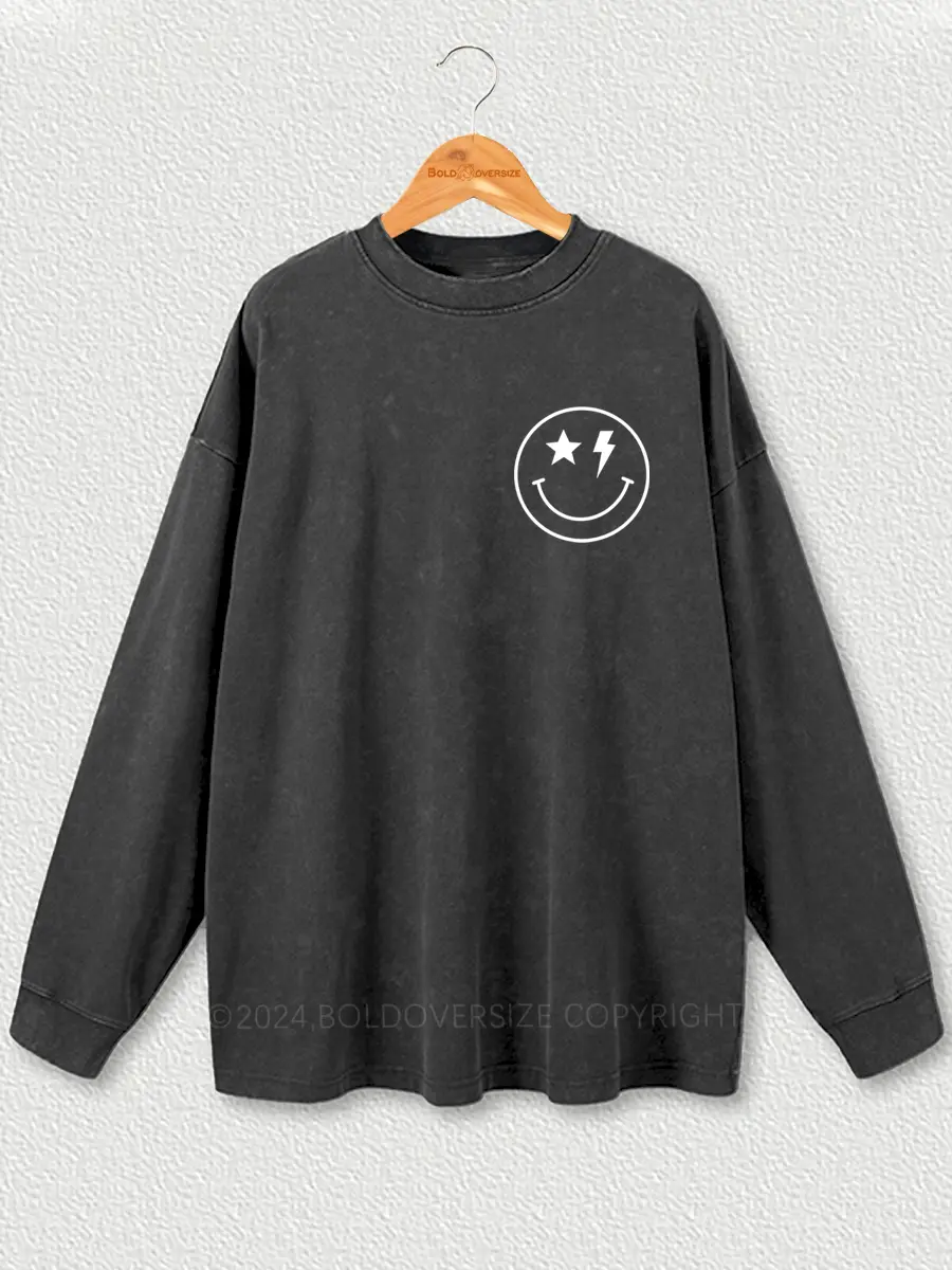 Vintage Thicc And Tired Washed Long Sleeve Shirt