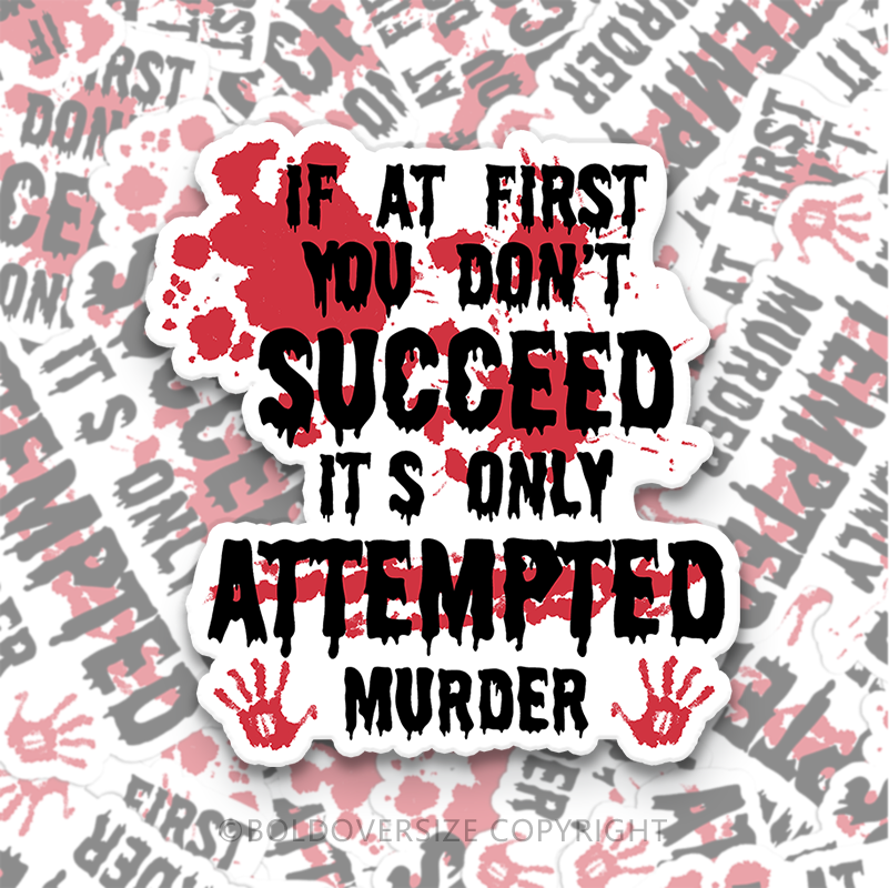 12pcs Vintage If At First Sticker