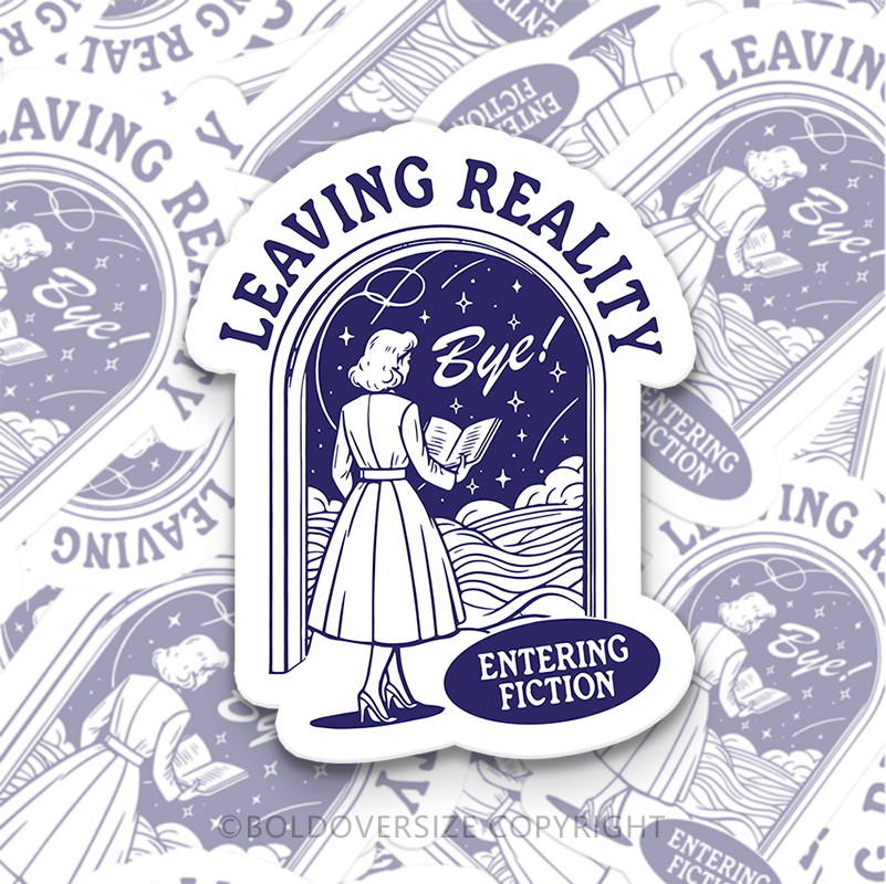 12pcs Vintage Leaving Reality Sticker