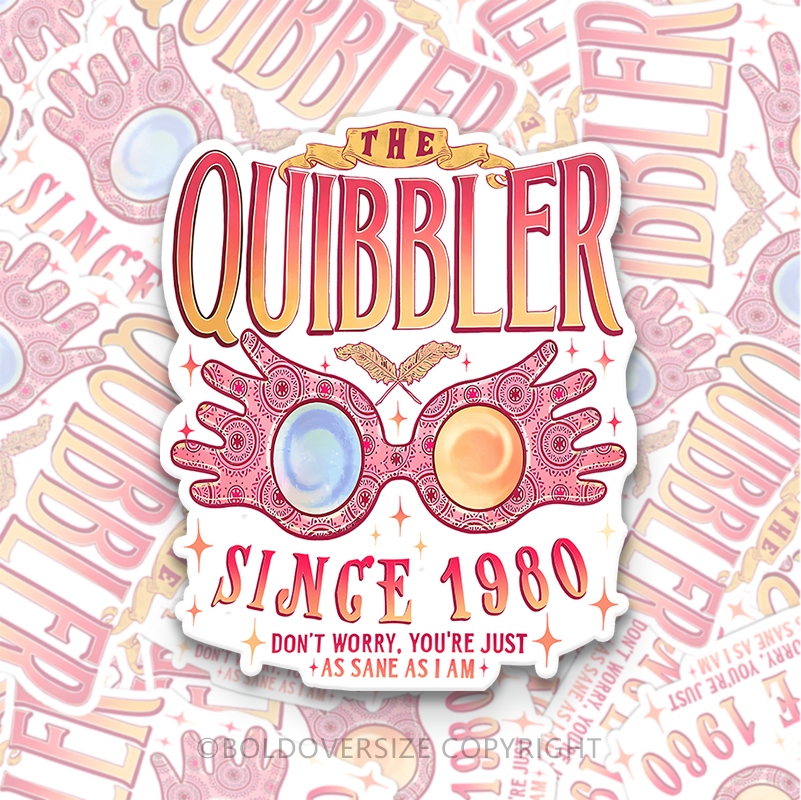12pcs Vintage Quibbler Sticker