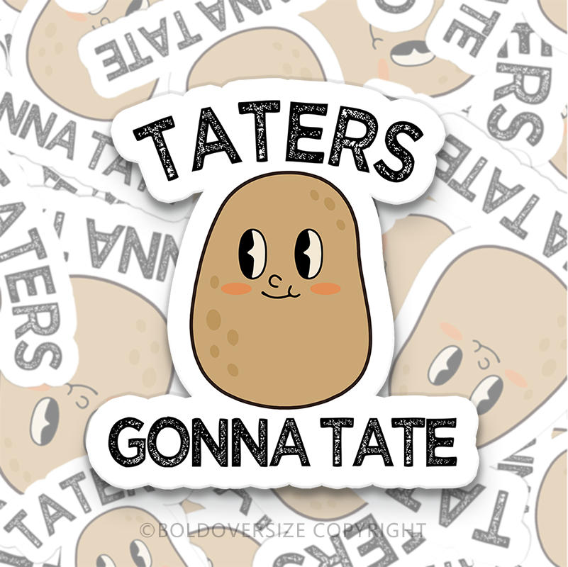 12pcs Vintage Taters Sticker