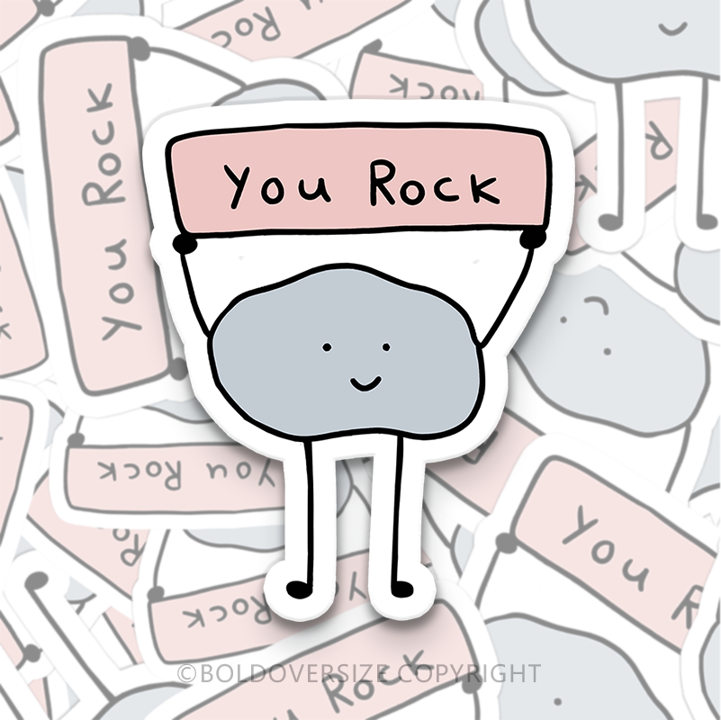 12pcs Vintage You Rock Sticker